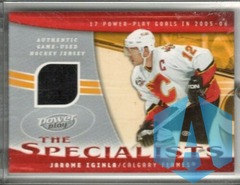 JAROME IGINLA 2006-07 Upper Deck Power Play Specialists Jersey Calgary Flames
